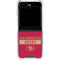 NFL San Francisco 49ers Red Performance Series Galaxy Z Flip5 5G Clear Case