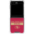 NFL San Francisco 49ers Red Performance Series Galaxy Z Flip5 5G Clear Case