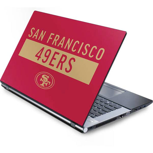 NFL San Francisco 49ers Red Performance Series Generic Laptop Skin