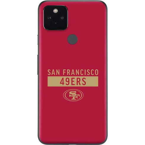 NFL San Francisco 49ers Red Performance Series Google Pixel 5a Skin