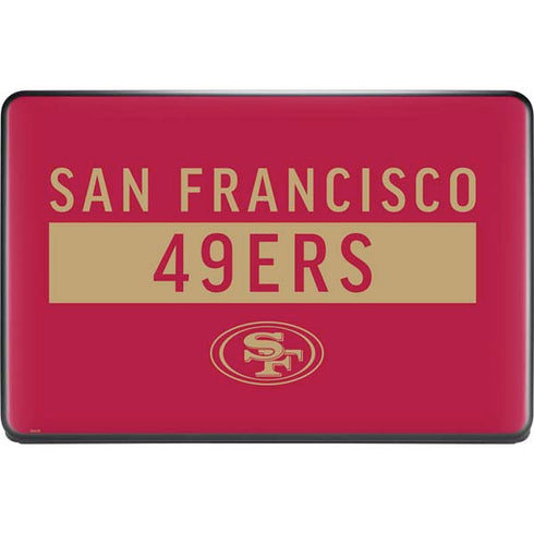 NFL San Francisco 49ers Red Performance Series Google Pixelbook Go Skin