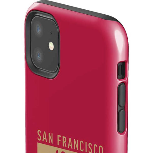 NFL San Francisco 49ers Red Performance Series iPhone 11 Impact Case