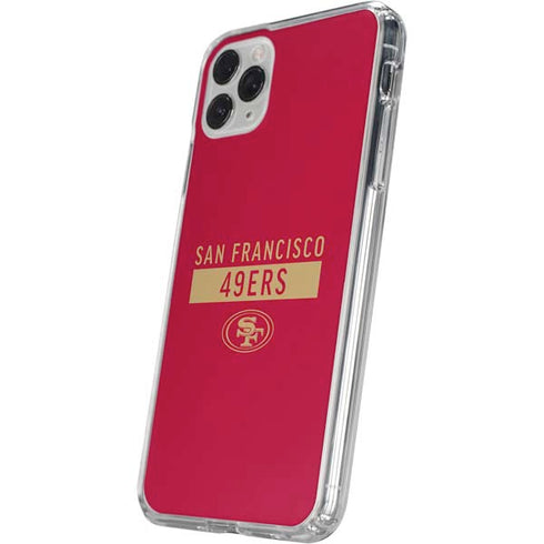 NFL San Francisco 49ers Red Performance Series iPhone 11 Pro Clear Case