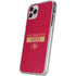 NFL San Francisco 49ers Red Performance Series iPhone 11 Pro Clear Case