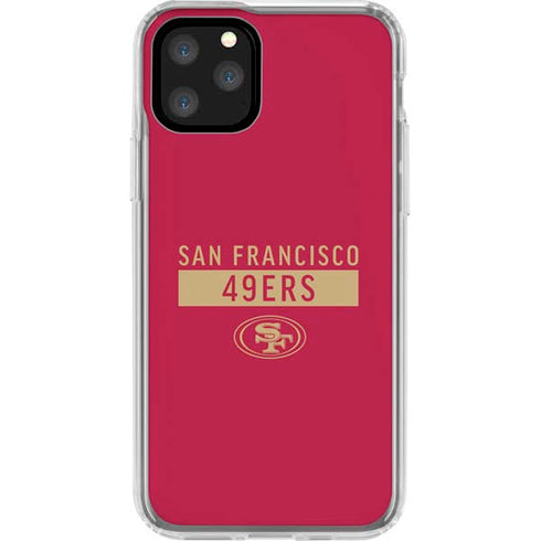 NFL San Francisco 49ers Red Performance Series iPhone 11 Pro Clear Case