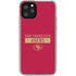 NFL San Francisco 49ers Red Performance Series iPhone 11 Pro Clear Case