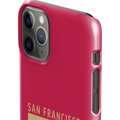 NFL San Francisco 49ers Red Performance Series iPhone 11 Pro Lite Case