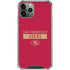 NFL San Francisco 49ers Red Performance Series iPhone 11 Pro Max Clear Case