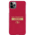 NFL San Francisco 49ers Red Performance Series iPhone 11 Pro Max Lite Case