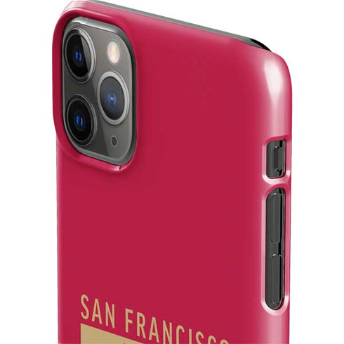 NFL San Francisco 49ers Red Performance Series iPhone 11 Pro Max Lite Case