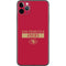NFL San Francisco 49ers Red Performance Series iPhone 11 Pro Max Skin