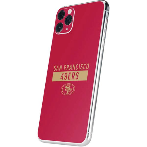 NFL San Francisco 49ers Red Performance Series iPhone 11 Pro Max Skin