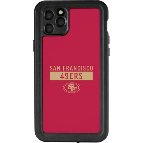 NFL San Francisco 49ers Red Performance Series iPhone 11 Pro Max Waterproof Case