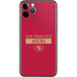 NFL San Francisco 49ers Red Performance Series iPhone 11 Pro Skin