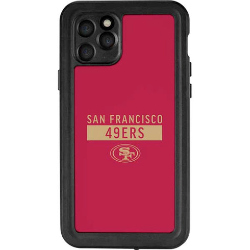 NFL San Francisco 49ers Red Performance Series iPhone 11 Pro Waterproof Case