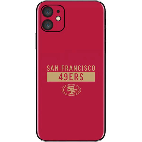 NFL San Francisco 49ers Red Performance Series iPhone 11 Skin