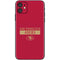 NFL San Francisco 49ers Red Performance Series iPhone 11 Skin