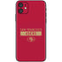 NFL San Francisco 49ers Red Performance Series iPhone 11 Skin