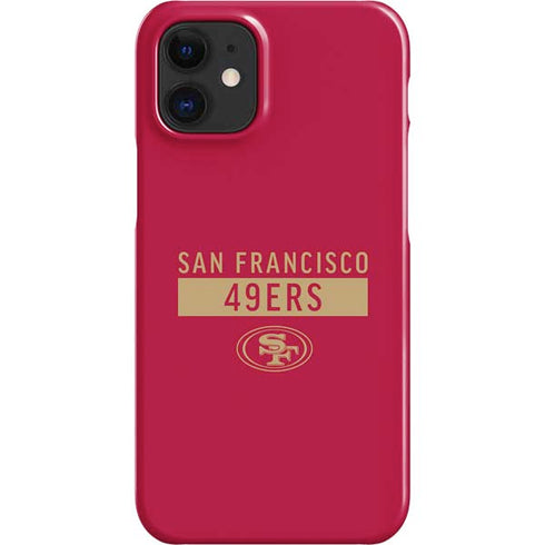NFL San Francisco 49ers Red Performance Series iPhone 12 Mini Lite Case