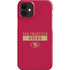 NFL San Francisco 49ers Red Performance Series iPhone 12 Mini Lite Case