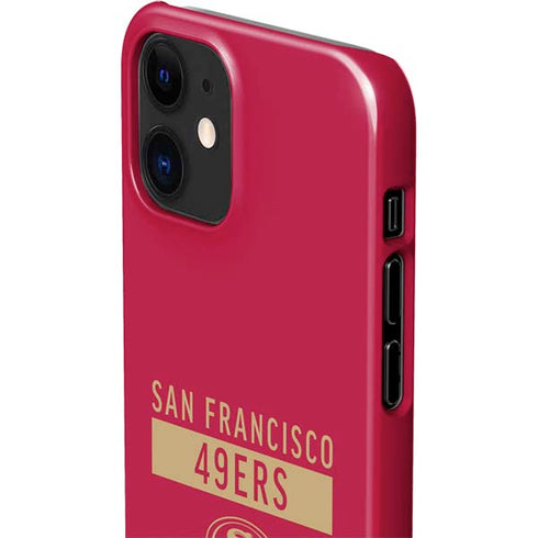 NFL San Francisco 49ers Red Performance Series iPhone 12 Mini Lite Case