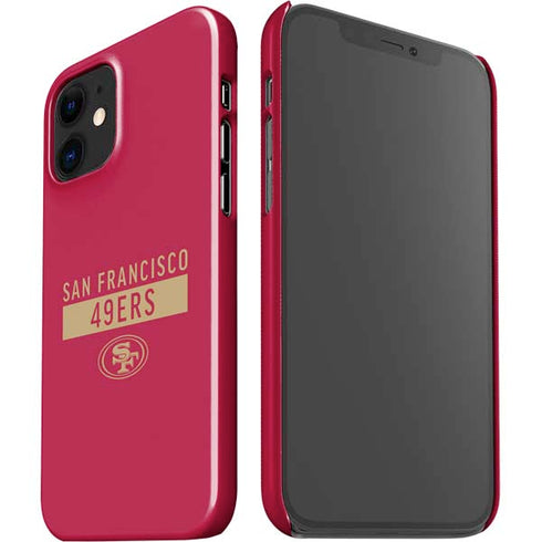NFL San Francisco 49ers Red Performance Series iPhone 12 Mini Lite Case