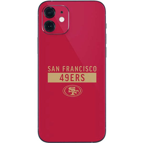 NFL San Francisco 49ers Red Performance Series iPhone 12 Mini Skin