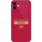 NFL San Francisco 49ers Red Performance Series iPhone 12 Mini Skin