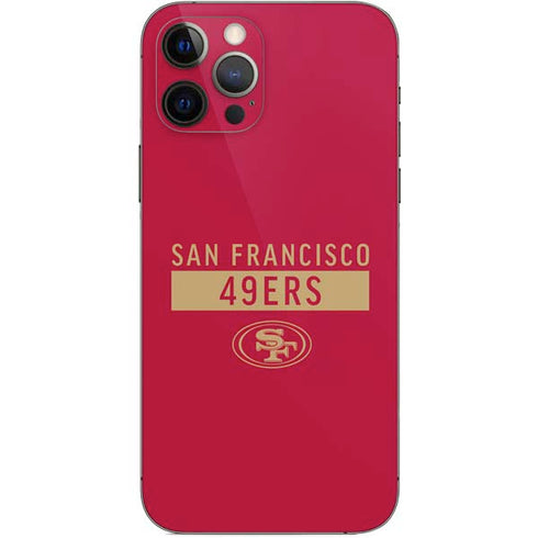 NFL San Francisco 49ers Red Performance Series iPhone 12 Pro Skin