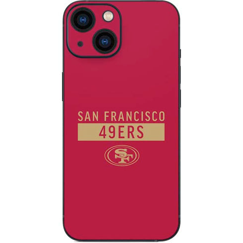 NFL San Francisco 49ers Red Performance Series iPhone 13 Mini Skin