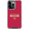 NFL San Francisco 49ers Red Performance Series iPhone 13 Pro Clear Case