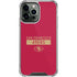 NFL San Francisco 49ers Red Performance Series iPhone 13 Pro Max Clear Case