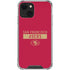 NFL San Francisco 49ers Red Performance Series iPhone 15 Plus Clear Case