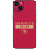 NFL San Francisco 49ers Red Performance Series iPhone 14 Plus Skin