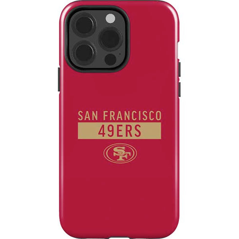 NFL San Francisco 49ers Red Performance Series iPhone 15 Pro Impact Case