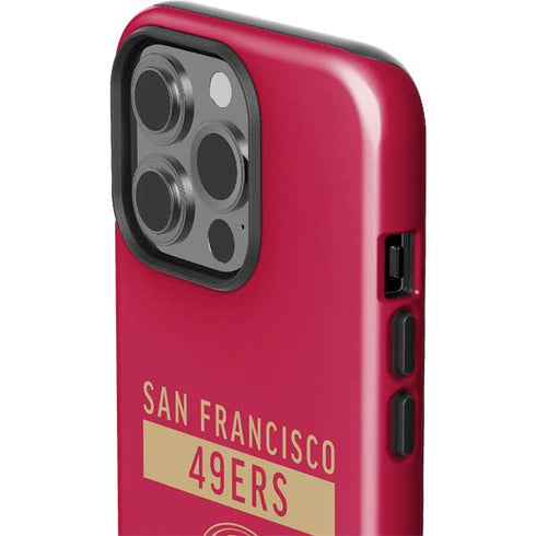 NFL San Francisco 49ers Red Performance Series iPhone 15 Pro Impact Case