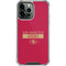 NFL San Francisco 49ers Red Performance Series iPhone 14 Pro Max Clear Case