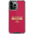 NFL San Francisco 49ers Red Performance Series iPhone 14 Pro Max Clear Case