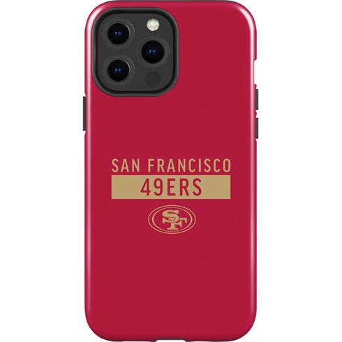 NFL San Francisco 49ers Red Performance Series iPhone 15 Pro Max Impact Case