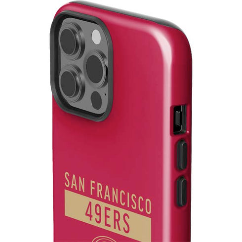 NFL San Francisco 49ers Red Performance Series iPhone 15 Pro Max Impact Case