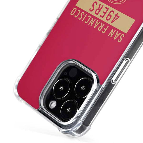 NFL San Francisco 49ers Red Performance Series iPhone 15 Pro Max MagSafe Case