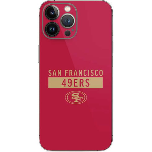 NFL San Francisco 49ers Red Performance Series iPhone 14 Pro Max Skin