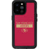 NFL San Francisco 49ers Red Performance Series iPhone 14 Pro Max Waterproof Case
