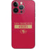 NFL San Francisco 49ers Red Performance Series iPhone 14 Pro Skin