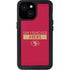 NFL San Francisco 49ers Red Performance Series iPhone 15 Waterproof Case