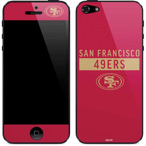 NFL San Francisco 49ers Red Performance Series iPhone 5/5s/5SE Skin
