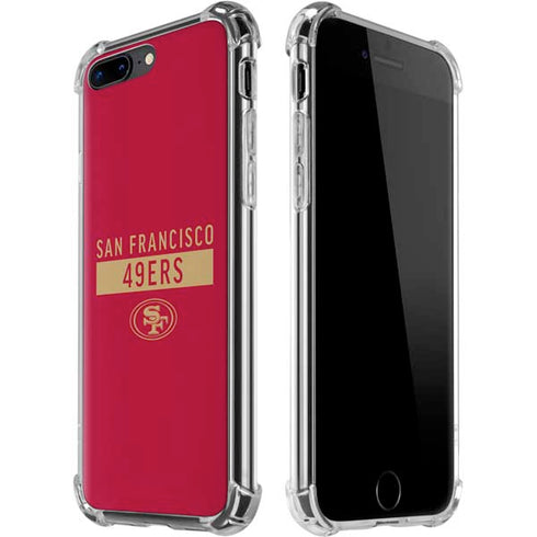 NFL San Francisco 49ers Red Performance Series iPhone 7/8 Plus Clear Case
