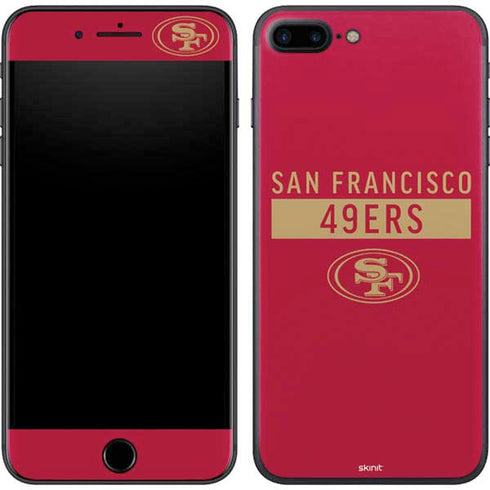NFL San Francisco 49ers Red Performance Series iPhone 8 Plus Skin