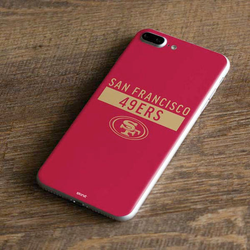 NFL San Francisco 49ers Red Performance Series iPhone 8 Plus Skin