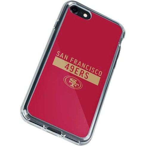 NFL San Francisco 49ers Red Performance Series iPhone SE (2nd & 3rd Gen) Clear Case